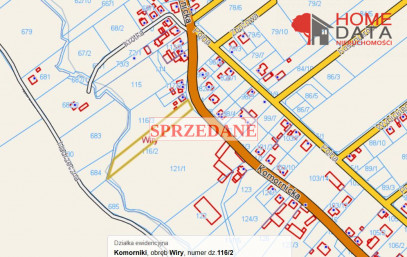 Działka Sprzedaż Wiry Komornicka