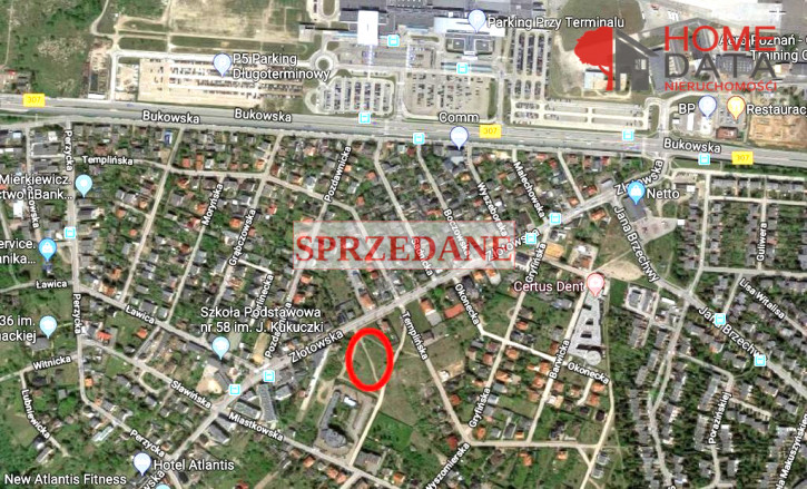 Działka Sprzedaż Poznań Poznań-Grunwald Złotowska 1